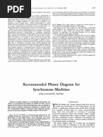 Recommended Phasor Diagram For Synchronous Machines