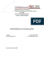 Multimodalidad Como Estrategia de Gestion. Jesús Olivera.