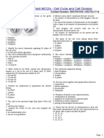 Cell Cycle and Cell Division High Yield MCQs For NEET 2022 Revision