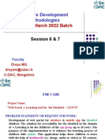 Software Development Methodologies: PG-DAC March 2022 Batch