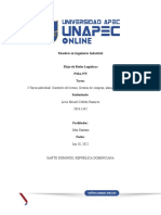 3 Tarea Individual. Controles de Lectura. Gestión de Compras, Almacenes e Inventario