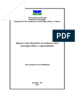 Hipnose Como Dispositivo de Mediação Entre Psicologia Clínica e Espiritualidade Autor João Antonio de Assis Mallmann