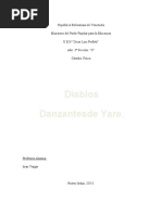 Informe de Matematica Sobre Lo Diablos de Yare