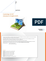 Example Candidate Responses: Cambridge IGCSE Literature in English 0475