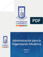 Módulo 2 Clase Administración para La Organización Moderna