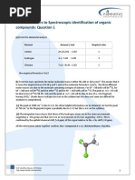 SL & HL Answers To: Spectroscopic Identification of Organic Compounds: Question 1