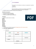 Secuencia Didáctica Transversal CALENDARIO 1° GRADO 2022