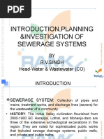 Introduction, Planning &investigation of Sewerage Systems: BY R.V.Singh Head-Water & Wastewater (CO)