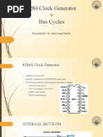 8284 Clock Generator + Bus Cycles: Presented By: Dr. Syed Aqeel Haider