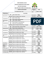 Neco Time Table