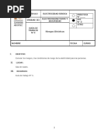 Guía de Trabajo Del Estudiante Electricidad Básica, Riesgos Eléctricos