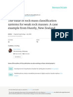 The Value of Rock Mass Classification Sy