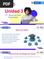 07 - Bases de Datos Relacionales