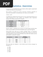 Exercício Estatística 1 - Aluno