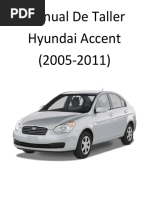 Hyundai Accent 2005 - 2011 Manual de Taller 745 Páginas