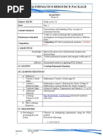 Mathematics Resource Package