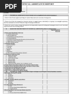 Technical Assistanec Report Template