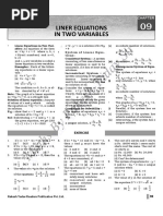 Linear Equation in Two Variables