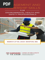 Management and Leadership Skills: Environmental Health and Safety Professionals