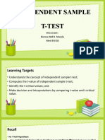 Final Independent Sample T Test