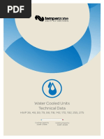 Water Cooled Units Technical Data: Cooling Capacity Heating Capacity