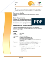 High Voltage Electrical Switching Operations: Code: Duration: Course No: Fee