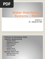 Water Distribution Systems - Part 1: Dr. Jawad Al-Rifai