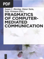 Pragmatics of Computer-Mediated Communication