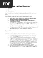 What Is Azure Virtual Desktop?: Key Capabilities