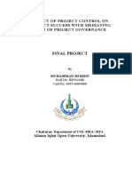 Final Project - Impact of Project Control On Project Success With Mediating Role of Project Governance