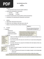 Semi Detailed Lesson Plan in Mapeh 8: I. Objectives