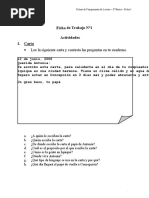 Fichas Comprensión Lectora 3° Básico