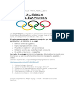 OS JUEGOS OLIMPICOS Y REGLAS DE JUEGO - Naturales