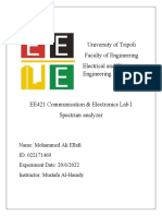 University of Tripoli Faculty of Engineering Electrical and Electronic Engineering Department