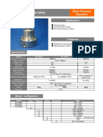 RU1500A Back Pressure Regulator Application: Specification