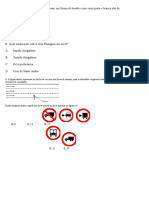 Prova Sinalização