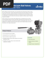 2-Way High Vacuum Ball Valves: Manual and Pneumatic Valves