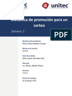 Tarea 2.1 - Mecanica de Promocion para Un Sorteo