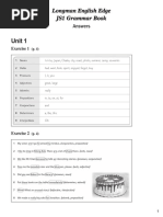 JS1 Grammar Book Answer Keys