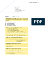 Metodos de Factorización y Teoria de Exponentes