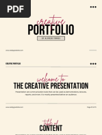 Beige Minimal Creative Portfolio - Presentation