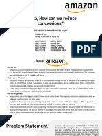 Alexa, How Can We Reduce Concessions?': Operations Management Project