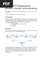 BGP As Path Manipulation