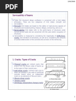 Serviceability of Beams: Flexural Cracks Web-Shear Cracks