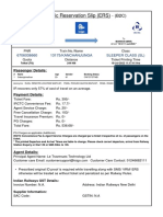 Electronic Reservation Slip (ERS) : 6706038660 13175/KANCHANJUNGA Sleeper Class (SL)