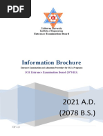 Ioe Masters Program Information Brochure - 2078