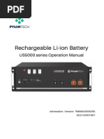 Rechargeable Li-Ion Battery: US5000 Series Operation Manual