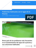 Problemas Comunes en Piscinas