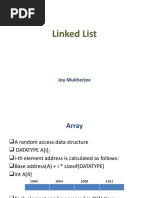 Linked List: Joy Mukherjee