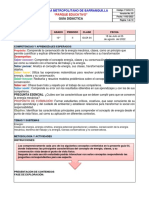 04 GUÍA DIDÁCTICA II P FÍSICA 10° - 2022 Energía Mecánica, Clases y Su Conservación.